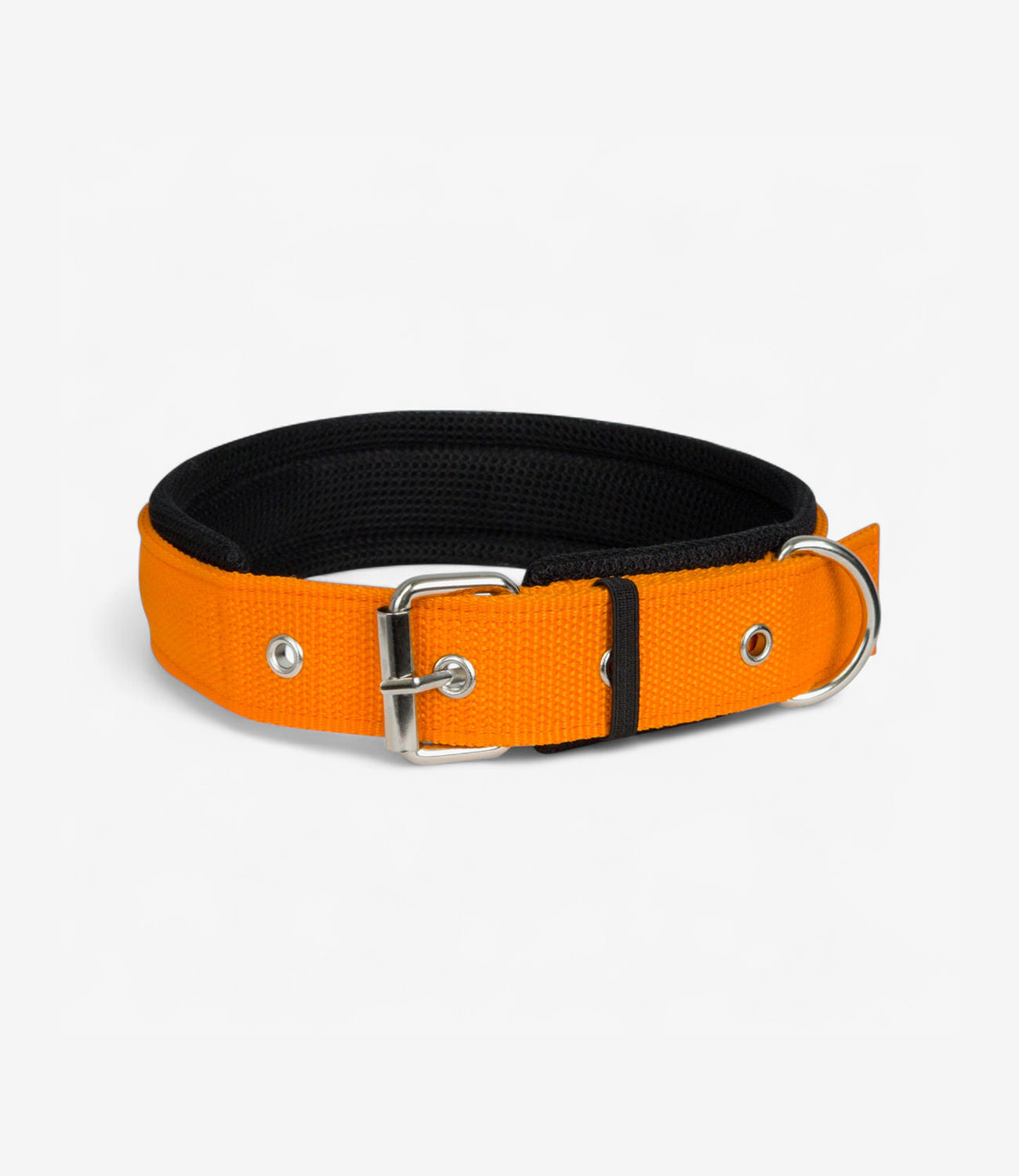 Ultra Soft Padded Dog Collar – Orange