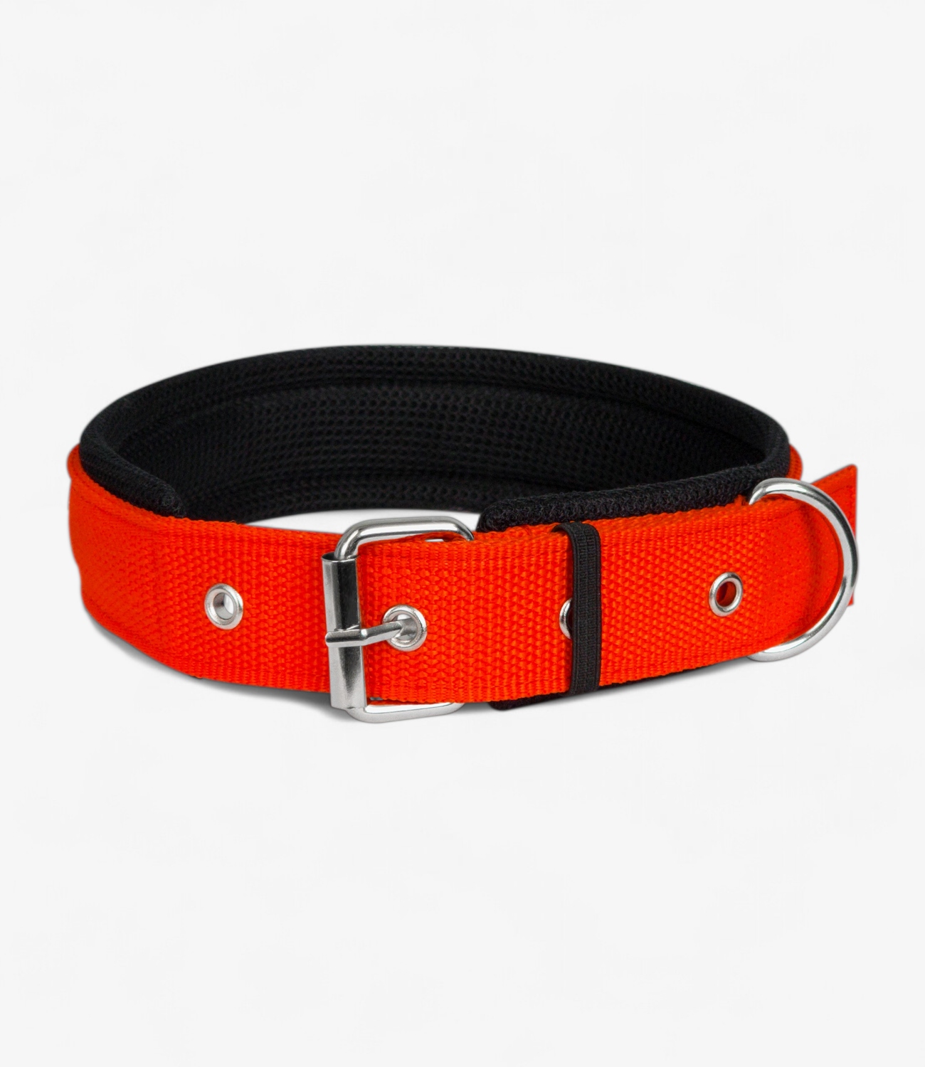 Ultra Soft Padded Dog Collar – Red