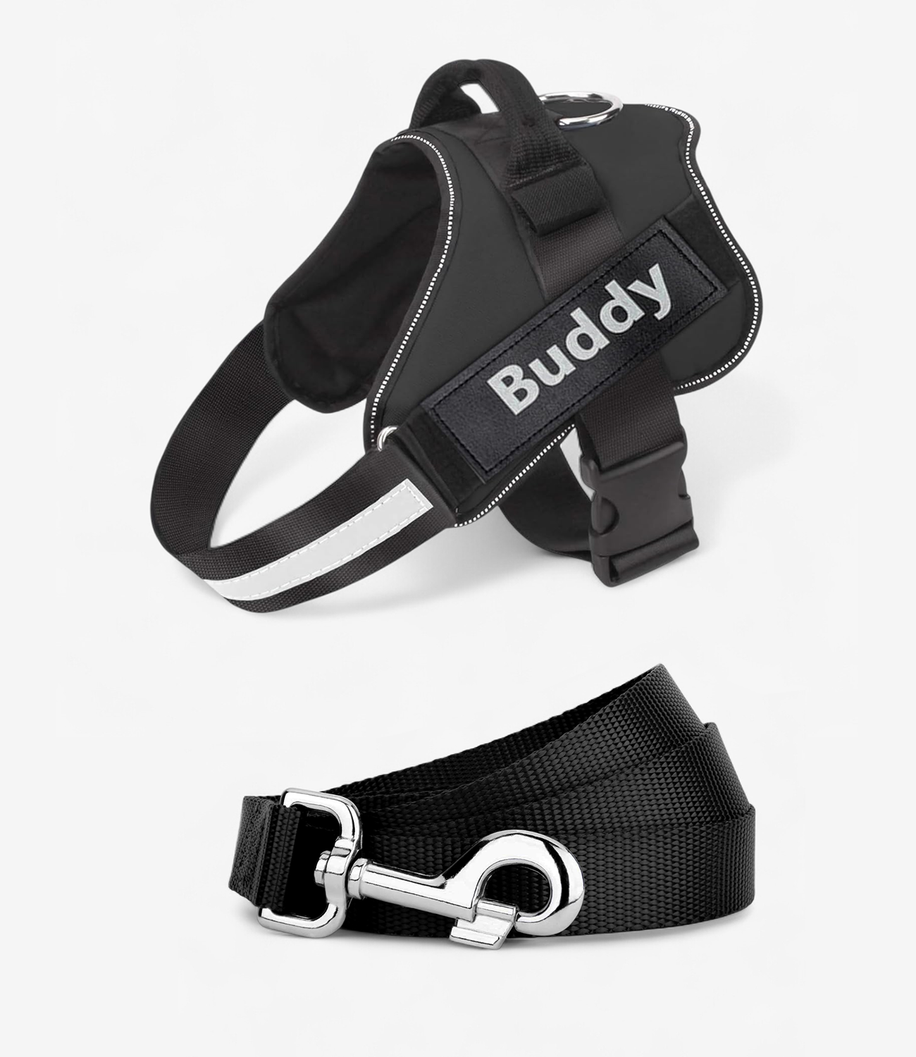 Vest Harness & Leash Set For Dogs - Black